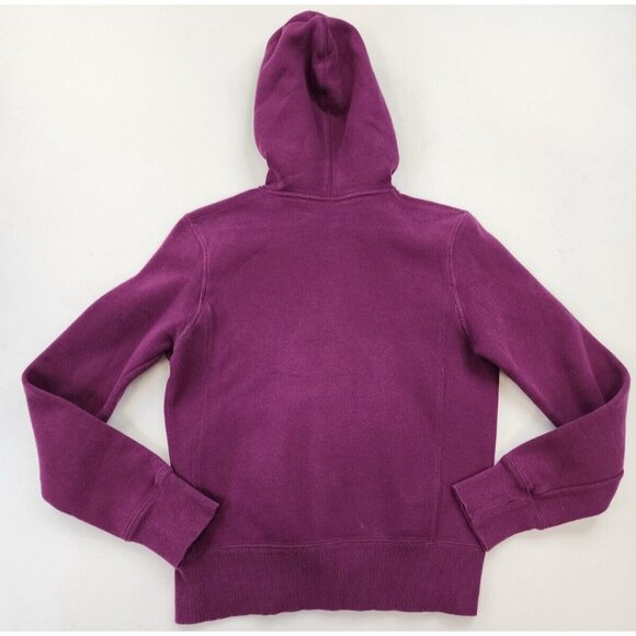 Nike Full Zip Hoodie Women S Purple Spell Out Logo Pockets Activewear Activewear - Picture 10 of 11